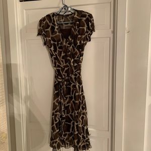Animal print lightweight dress
